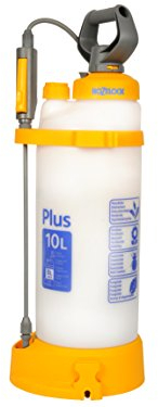 Hozelock 4710 0000 Pressure Sprayer Plus 10 Litre (max fill* 8L), Yellow/White