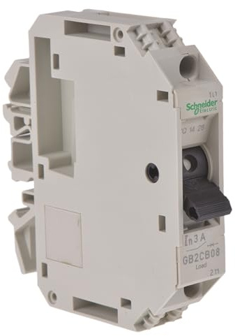 Schneider Electric GB2-CB08 Thermal Magnetic Circuit Breaker, 3A
