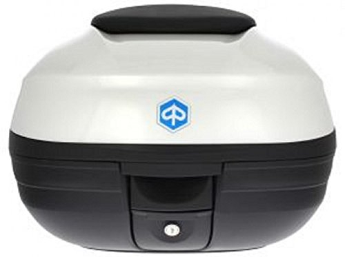Topcase Kit Medium Piaggio MP3 500 weiß 505A (37 Liter) schwarze Lehne