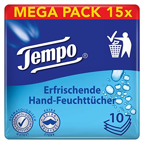 Tempo to go Classic 10 Stück, 15er Pack (15 x 10 Stück)