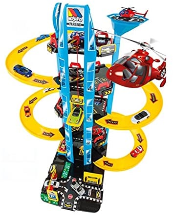 M MOLTO Kinderparkhaus mit 5 Etagen + Hubschrauber