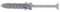 Molly M27620-XJ 2Nyl Chevilles sans Vis Ø 6 mm, Gris, Set de 20 Pièces