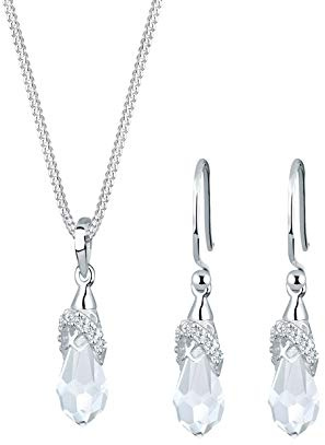 Elli Schmuckset Kristalle 925 Silber