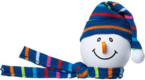 Tenna Tops Schneemann Wintermütze & Schal Autoantennenaufsatz/Autospiegel-Hänger/niedliches Armaturenbrett-Zubehör (blau)