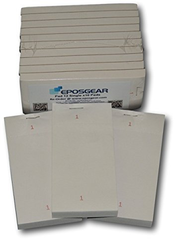 EPOSGEAR Single Copy Restaurant Cafe Takeaway Pub Food Waiter Waitress Numbered Order Pads - 63mm x 127mm (10)
