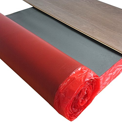 Laminat Trittschalldämmung uficell® Multisound Aquastop 2 mm Stark mit PE Folie/Dampfsperre - TOP bei Fußbodenheizung - 15 m² Rolle (Stärke: 2 mm, 1 Rolle | 15 m² Rolle)