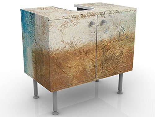 Apalis Waschbeckenunterschrank - Elements of Life - Badschrank Beige, Größe: 55cm x 60cm
