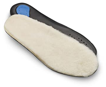 Blundstone Sheepskin Footbed, EVA with PORON XRD Inserts, Warm Boot Arch Support Insole, Shock Absorbing Moisture Wicking Cushion, Cool Weather Replacement Shoe Insert, 12 US Men / 14 US Women / 11 AU