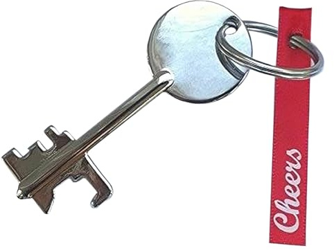 Key Bottle Opener 'Cheer's' Fathers Day Dad Gift Gadgets Bottle Opener Keyring