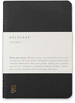 Goldleaf Grow Jotter: A Cannabis Grower's Pocket Journal, Marijuana Growing Notebook, Daily Gardening Diary, Weed Growing Accessory, A6 Size