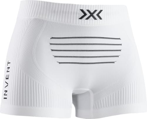 X-Bionic Invent 4.0 Mens Light Boxer Shorts, Hochleistungs-Sportunterwäsche mit fortschrittlichen Technologien für optimale Klimakontrolle und Komfort - Weiß/Schwarz, L