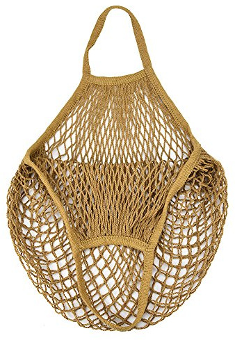 COMIOR Wiederverwendbar Netz Einkaufstasche Gemüsebeutel aus Baumwolle Griff Einkaufsnetz Taschen Lebensmittel Einkaufen Outdoor Verpackung