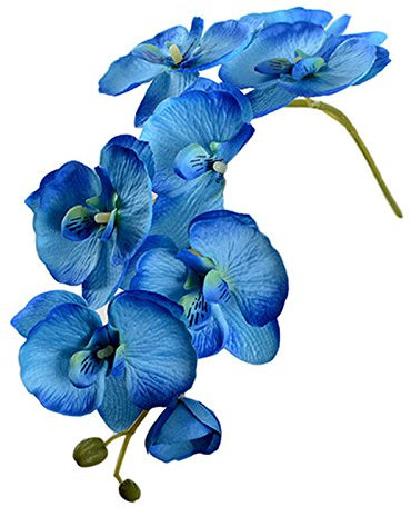 SH - Fiori falaenopsi artificiali, 60 cm, con rami di orchidea, veri al tatto, decorazione per la casa, per matrimoni (3 pezzi)