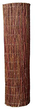 UNUS Esterilla de mimbre, 80 x 300 cm, protección visual para terraza, balcón y jardín, protección contra el viento