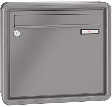 RENZ / RS2000 / Aufputz-Briefkastenanlage Wand-Briefkasten/RAL-Farbe 9007 Volumen 12 L/Dein-Briefkasten.de