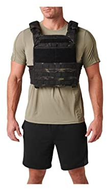5.11 Tactical TacTec Trainer Gewichtsweste, Tough 600D Nylon, Style 56693, One Size, Multicam Black