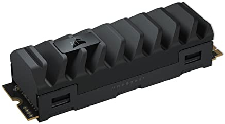Corsair MP600 PRO XT 1TB Gen4 PCIe x4 NVMe M.2 SSD (Up to 7,100 MB/s Sequential Read and 5,800 MB/s Write Speeds, High-Density TLC NAND, Aluminum Heatspreader, M.2 2280 Form-Factor) Black