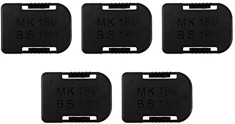 5Pcs Battery Storage Rack Holder Case For Makita 18V Fixing Devices (Color : Black)
