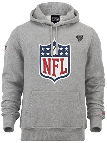 New Era NFL Logo Fanartikel Pullover Sweater Team Logo grau Kapuze mit CapSpin Pin - L