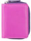 VISCONTI 100% Leder Damen Geldbeutel mit RFID Schutz Mini Damen Geldbörse Portemonee Bifold Mehrfarbig Portmonee in Geschenk-Box ''Rainbow'' - Berrenfarbe
