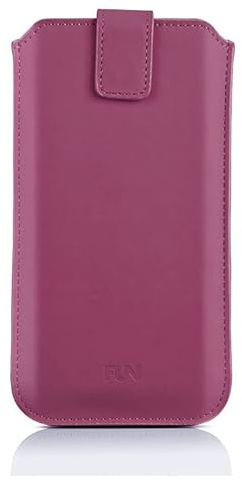 PETER JÄCKEL Fun Sleeve Uni Größe 6.9 Soft Touch Bright Pink, z.B. für Samsung S20/ S21 Ultra/iPhone 13 Pro Max Innenmaße: ca. 167 x 79 x 9 mm