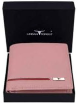 URBAN FOREST Portefeuille en cuir cerf pour homme, Rose/rouge, Décontracté