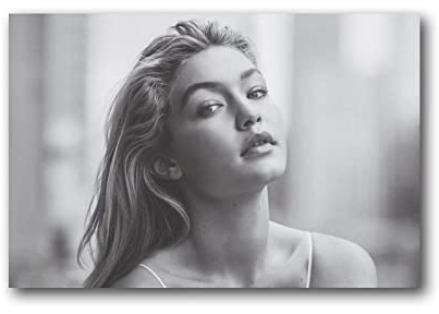 QIUMING Gigi Hadid Sexy verführerische Heimdekoration, Poster, Wandkunst, Hängebild, Druck, dekoratives Gemälde, Poster, 20 x 30 cm