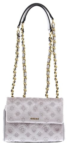 GUESS Schultertasche Umhängetasche Kimi Mini Crossbody Flap Silver flieder
