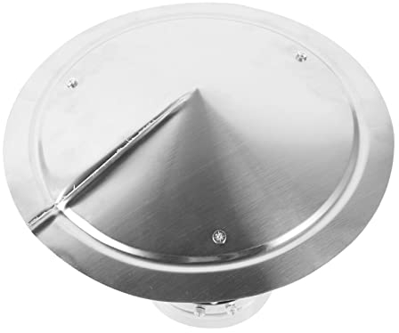 FUNOMOCYA Stainless Steel rain hat fire Pit Cover Chimney Cap roof top Chimney Flue Cap roof rain Cap Chimney Cap rain Cover Metal Chimney Cover Pizza Oven Cover roof Vent Cap Outer Diameter