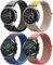 Bracelet pour Samsung Galaxy Watch 3 45mm/Galaxy Watch 46mm/Gear S3 Frontier, 22mm 4Pack Bracelets de Nylon Loop pour Huawei Watch Gt 2/Gt 3/Gt 46mm/Watch 2/Garmin Venu/Venu 2 Montre Band Homme Femme