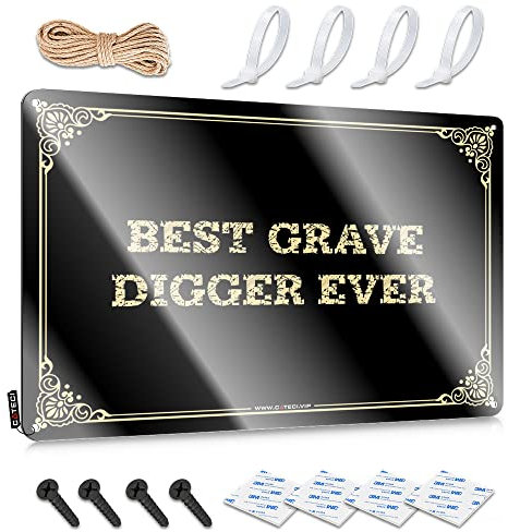 Outdoor-Blechschild Best Grave Digger Ever Blechschild Poster für Jungenzimmer Badezimmer Wandkunst (Farbe: Farbe, Größe: 20 x 30 cm)