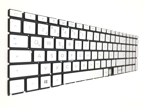 T-ProTek Tedesca - Tastiera in argento compatibile con HP Envy 17-ch1000