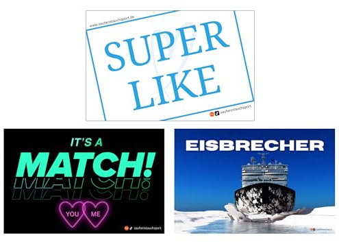 Generisch 50er Flirt Sticker-Set: Rot, Vinyl, Partylastig, Herz-Muster, Quadratisch, Outdoor, Flirt, Party