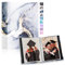 Lanpn Fotoalbum 10x15 cm 50 2 Packungen, Klein Mini Leder Hardcover Einstecken Einsteckalbum für Hochformat Fotos Bilder Schwarzes Platin