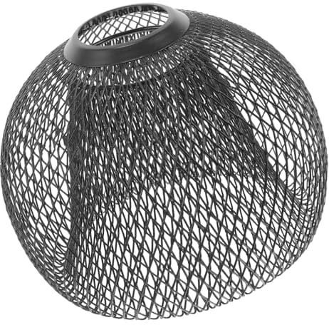 Gadpiparty Deckenleuchte Vogelkäfig-Lampenschirm Metall-Lampenschutzkäfig Hohler Korb-Deckenlampenschirm Für Hängende Bauernhaus-Leuchte Vintage-Lampenschirme Und Hängelampe Schwarz