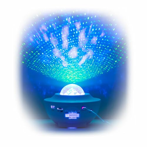 InnovaGoods Proiettore di Stelle LED e Laser con Altoparlante Sedlay