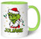 GRAVURZEILE Tasse imprimée - Grinch féminin - Personnalisable avec nom - Passe au lave-vaisselle et au micro-ondes - Tasse de Noël comme cadeau pour elle et lui pour Noël - Vert