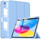 TiMOVO Case for iPad (A16) 11th Generation 11 Inch 2025, iPad 10th Generation Case 10.9 Inch 2022 with Pencil Holder,Slim Protective Cover with Clear Back Shell,Auto Wake/Sleep, Sunny Sky Blue
