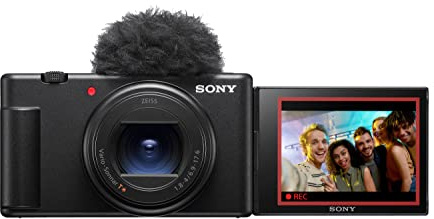 Sony Vlog Camera ZV-1 II | Digital camera (Vari-angle screen for vlogging, wide angle zoom lens, 4K video, multi-directional microphone) Black (Renewed)