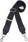 Xundefeng 1.5 inch Wide 59L Adjustable Replacement Bag Straps Crossbody Shoulder Strap for Handbags Camera Duffle Messenger Laptop Bags - Black Belt,Silver Hardware