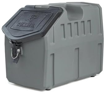 GUNNER 50 Lb Dog Food Storage Container, Gunmetal, IP66 Waterproof