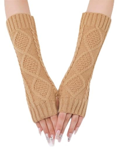 Warmer Strick-Armwärmer Gestrickte Handgelenksärmel for Männer und Frauen (Color : Colour 7, Size : Free size)