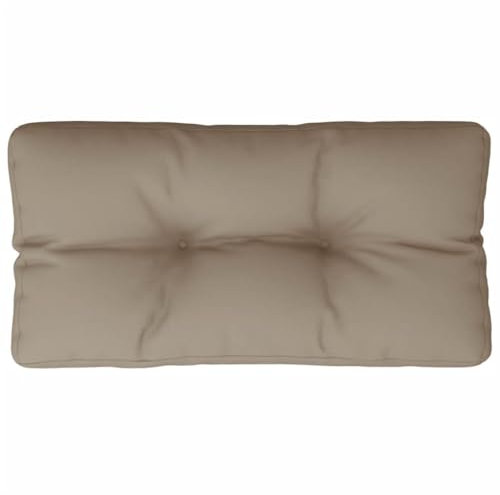 vidaXL Palettenkissen, Palettenpolster für Europaletten, Palettensofa Kissen Indoor Outdoor, Palettenauflage Rückenkissen, Taupe Stoff