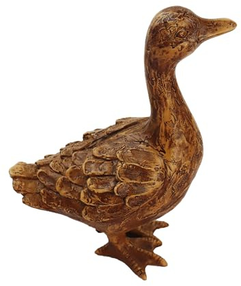 Hymmah Duck Home Decor Statue Rustic Home Decorations for Living Room, Boho Sculpture Resin Animal Collectible Figurines for Indoor Decor
