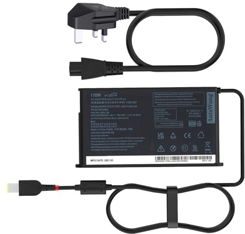 170W AC Adapter Fit for Lenovo ThinkPad P50 P51 P52 P53 P70 P71 P72 P73 Laptop Charger Legion Y7000 Y7000P Y9000K Y520-15 R720 Y520 Y92 T440 W540 SA10R16886 ADL170SCC3A Power Supply Cord