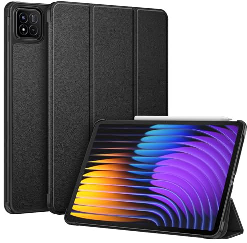 FINTIE Case for Xiaomi Pad 7 / Pad 7 Pro 11.2 inch 2025 - Ultra Slim Lightweight Synthetic Leather Protective Cover with Auto Sleep/Wake Function, Black