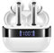 Auriculares Inalámbricos Bluetooth, Auriculares Bluetooth 5.4 con 4 ENC Cancelacion Ruido HD Mic, 48H con Graves, Cascos Inalambricos Bluetooth IP7 Impermeable/Pantalla LED/USB-C, Ajuste Cómodo Blanco