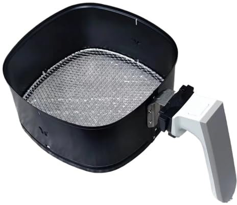 Air Fryer，Compatible for Philips HD9220 HD9215 HD9216 9230 9233， Basket Baking Pan Accessories Inner Basket Baking Tray(Light Grey)