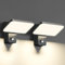 brightower 2 Stück 24W Außenwandleuchte Außenlampe mit Bewegungsmelder, IP65 LED Wandleuchte Außen Aluminium mit Schwenkbar LED Panel, Warmweiß 3000K aussenlampe wand für Garten Terrasse (Dunkelgrau)
