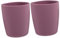 Kisangel 2piezas Vaso De Aprendizaje Infantil De Silicona Taza Antiderrame Para Niño Niña Vaso Para Beber Agua Y Enjuagar Para Transición De Biberón Vaso Color Morado